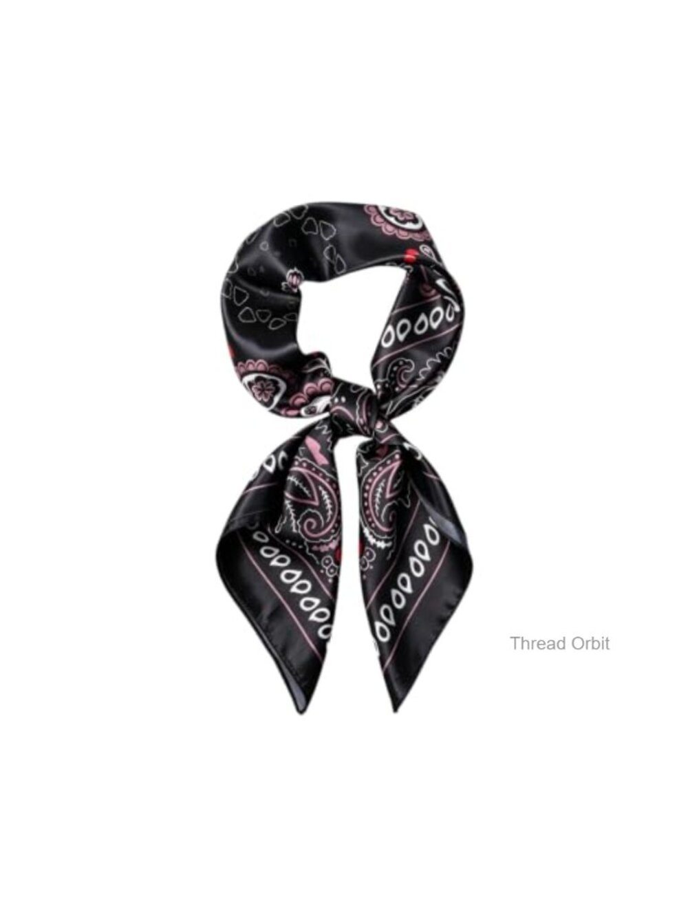 35" Large Satin Silk Like Paisley Neck Scarf Head Scarf Bandana